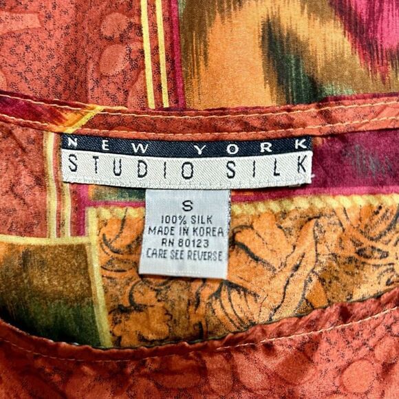 New York Studio Womens Small Multicolor Tank Top Sleeveless Bohemian Casual - Picture 9 of 10